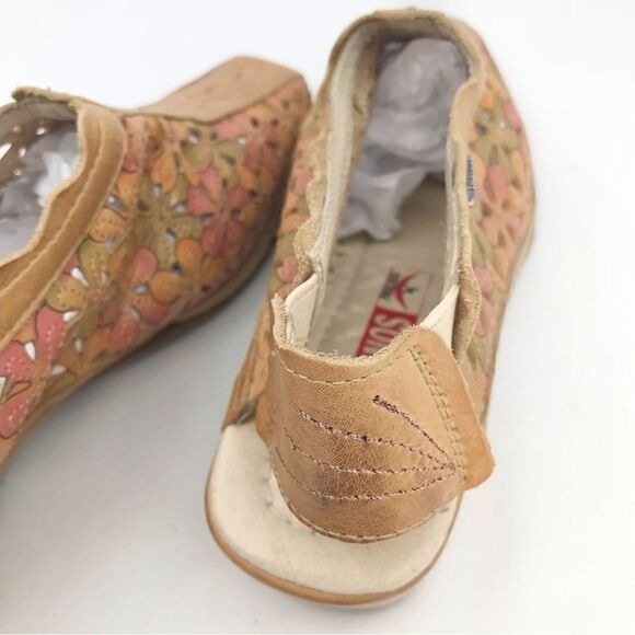 Pikolinos ROMANA Floral Leather Slingback Mules - Picture 7 of 11